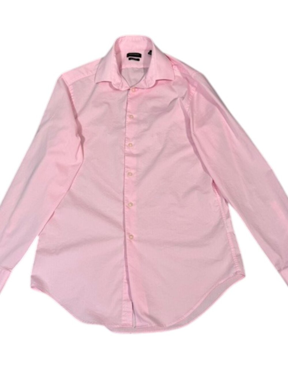 Madison Men's Slim Fit Dress Shirt Light Pink Stretch Long Sleeve Sz S